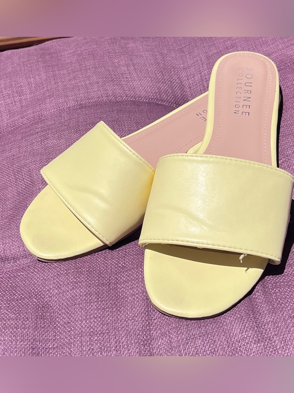 Pale yellow slides